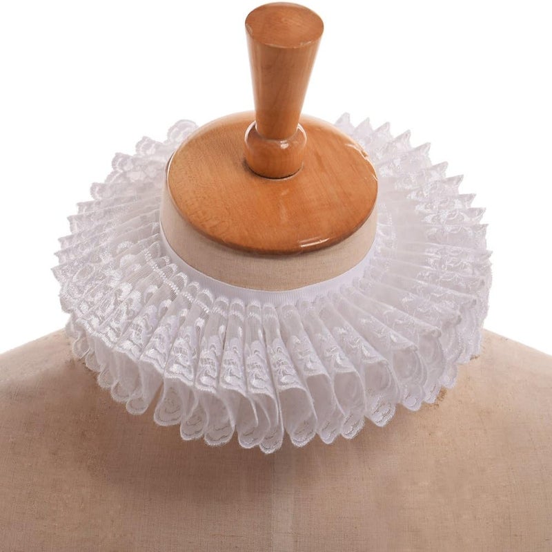 GRACEART Renaissance Elizabethan Ruff Collar Neck Ruffle - Image 5